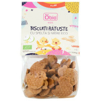 Biscuiti ratuste cu spelta si mere bio 100g Obio