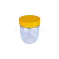 Borcan miere 0.2 kg rotund, din plastic (set 50 buc)