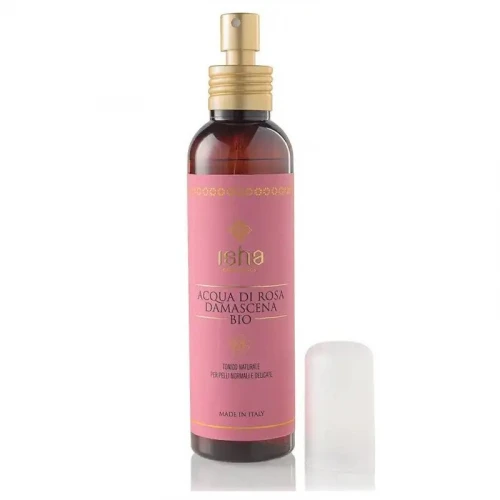 Apa de trandafir rosa Damascena bio, 150ml, Isha