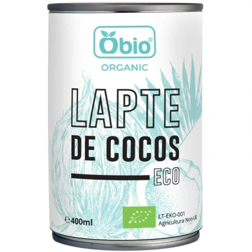 Lapte de cocos bio, 400ml, Obio