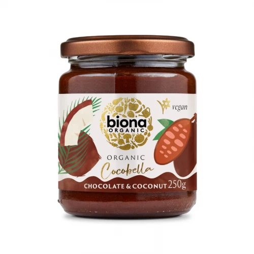 Unt de cocos cu ciocolata CocoBella bio 250g