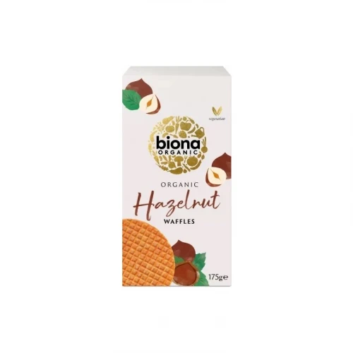 Vafe cu alune de padure bio 175g Biona